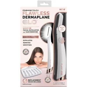 Finishing Touch Flawless Dermaplane Glo Lighted Facial Exfoliator