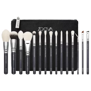 ZOEVA Luxe Complete Makeup Brush Set Includes 15 Face and Eye Makeup Brushes