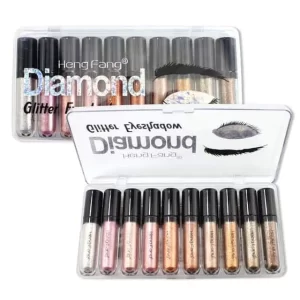 Heng Fang Liquid Diamond Glitter Eyeshadows 10 Pcs