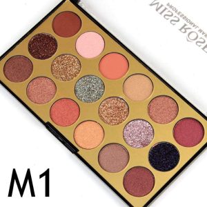 Miss Rose 18 Colors Matte + Glitter + Shimmer Eyeshadow Palette